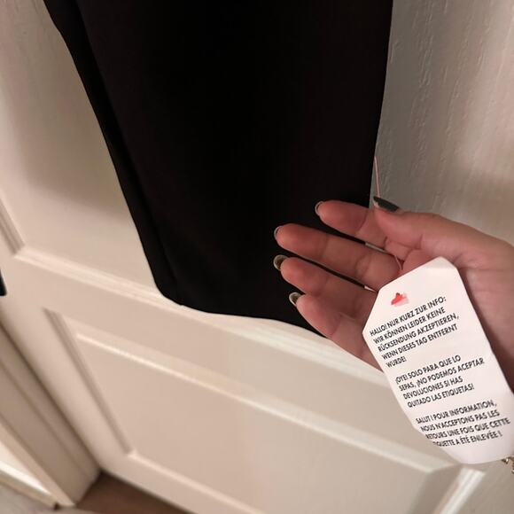 NWT ASOS Black Trouser Pants Size 12 - Picture 3 of 4